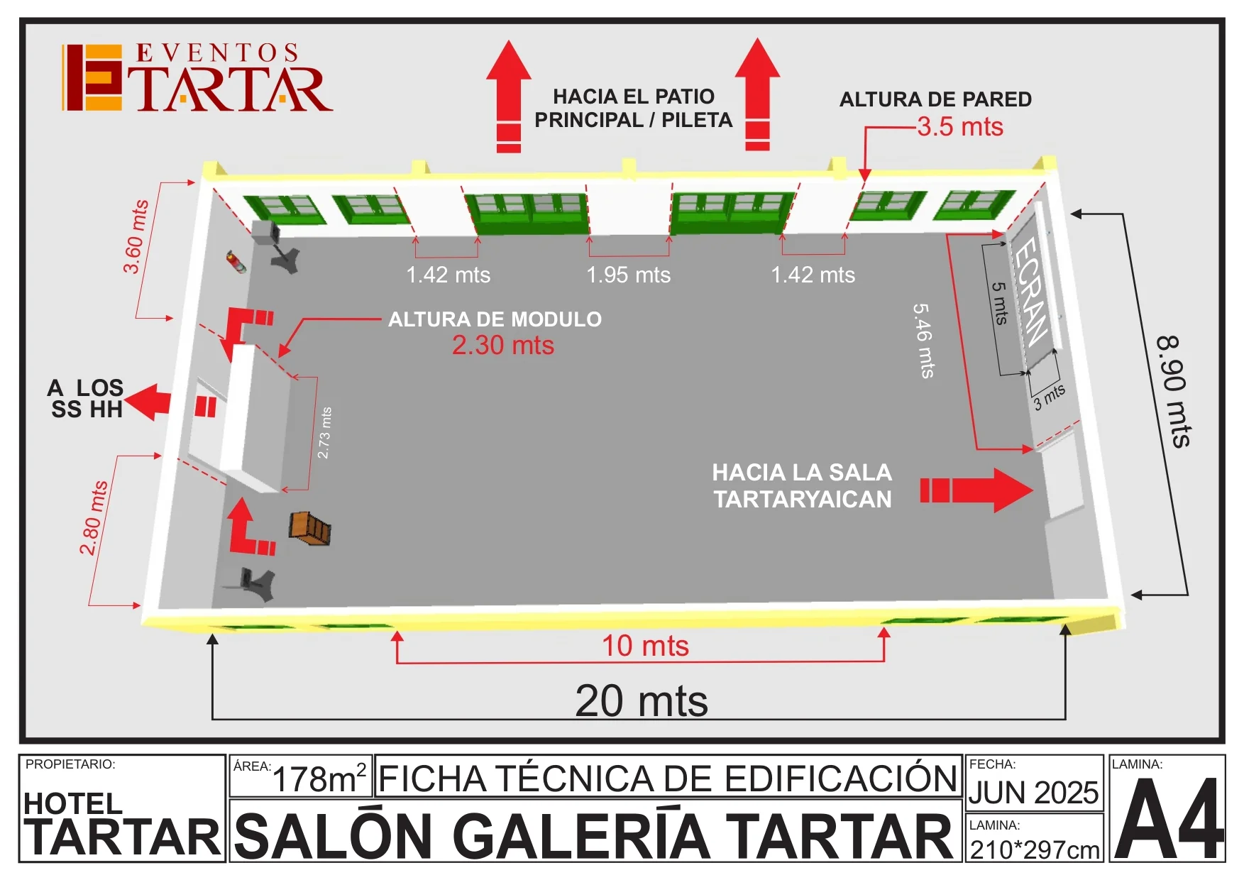 Salón de eventos en Cajamarca - Eventos Tartar